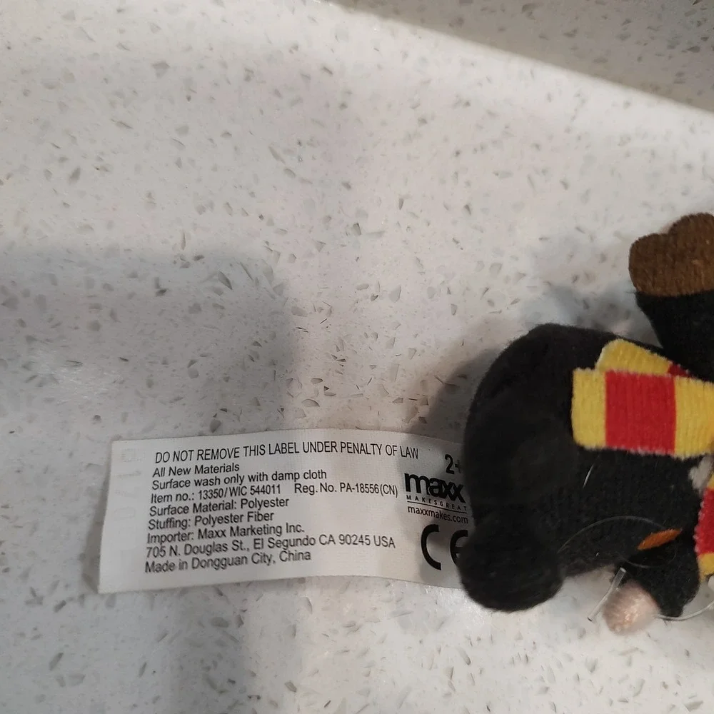 Harry Potter Plush Clip On You Me 4 Inch Wand Glasses Scar Lightning Bolt